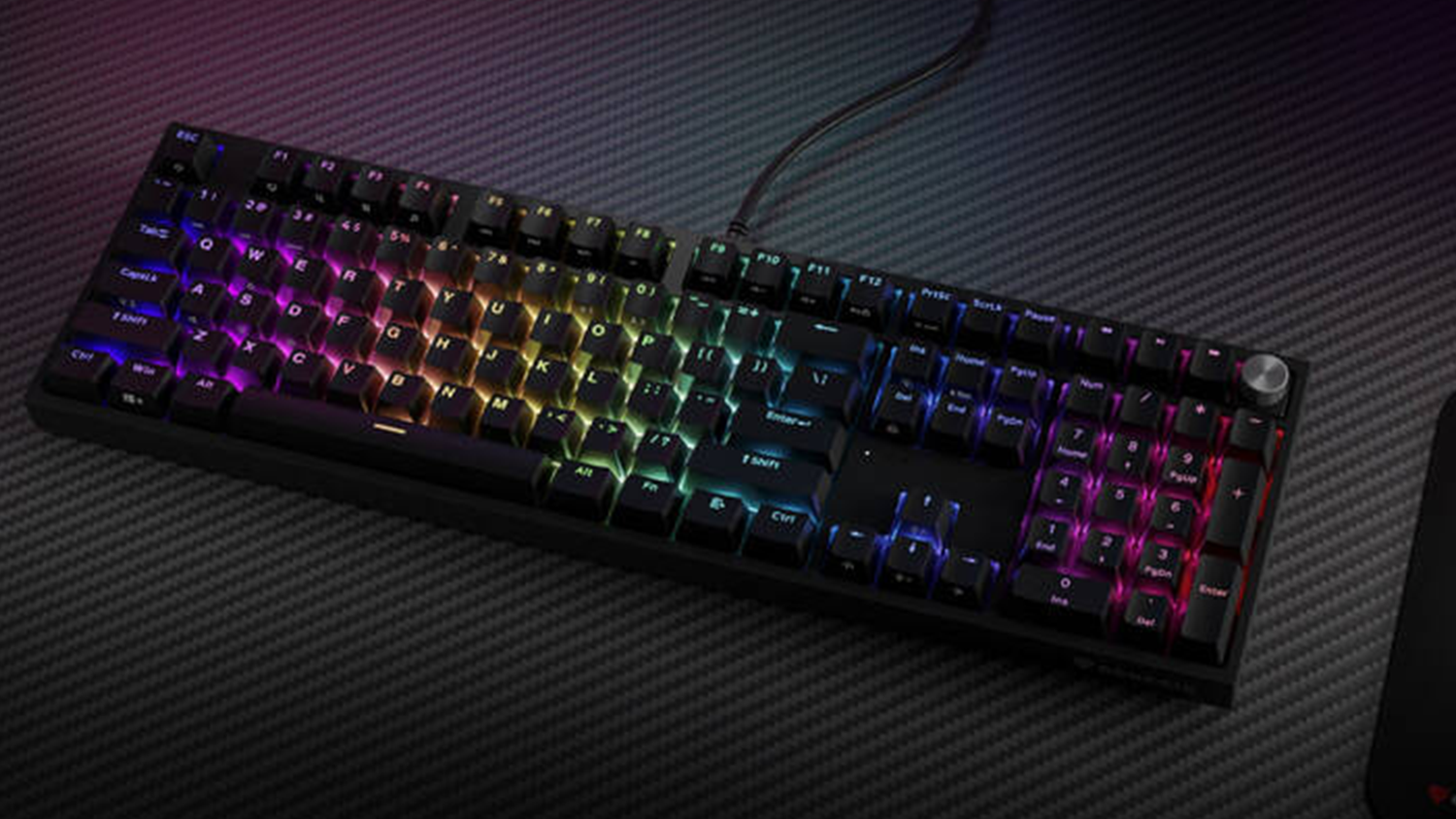 Herní mechanická klávesnice Genesis THOR 404 RGB na podložce