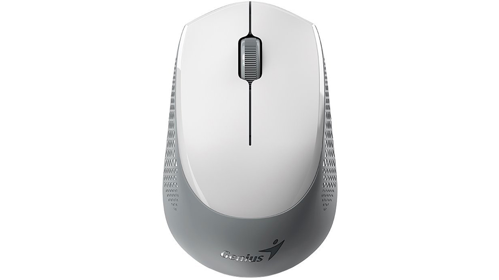 Myš Genius NX-8000S BT White-Gray na bílém pozadí zobrazující elegantní bílo-šedý design