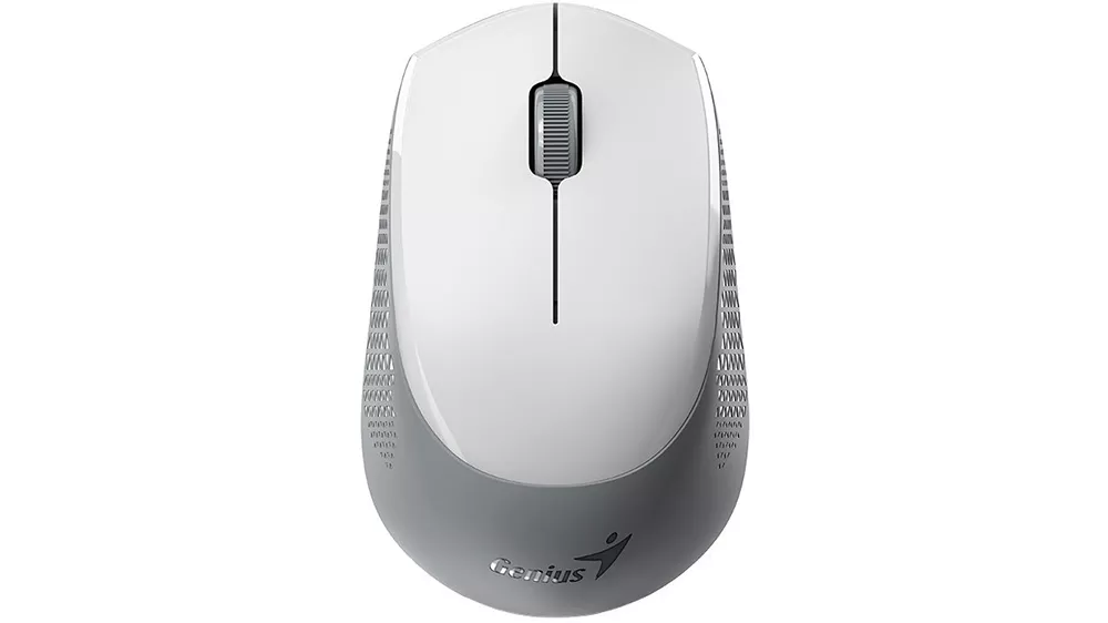 Myš Genius NX-8000S BT White-Gray na bielom pozadí zobrazujúca elegantný bielo-šedý dizajn