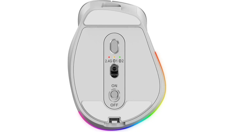 My&scaron; Genius Ergo 9000S Pro Light Blue s detailem na programovateln&aacute; tlač&iacute;tka a možnosti přizpůsoben&iacute; DPI
