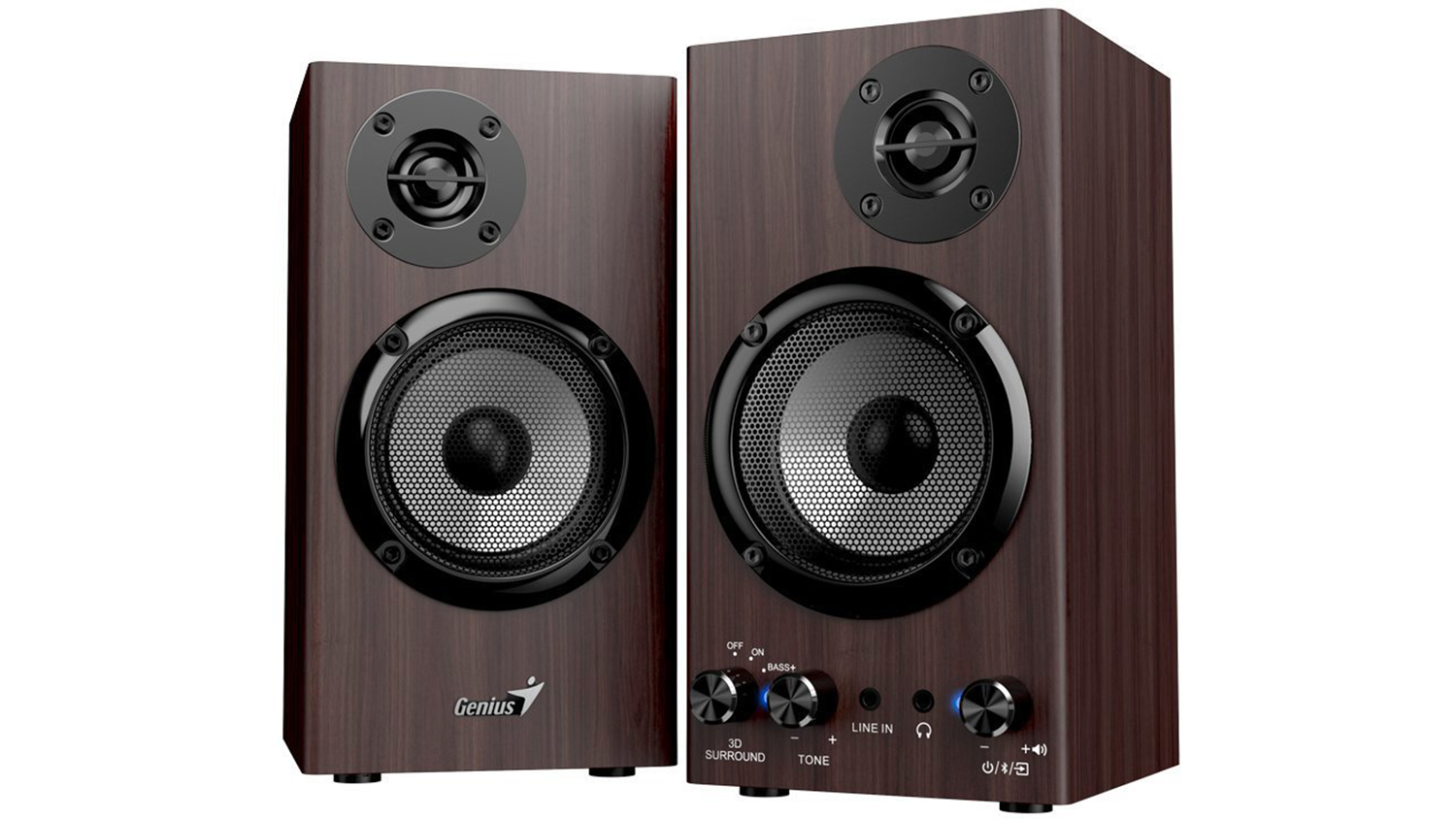 Reproduktory Genius SP-HF520BT tmavě hněd&eacute;