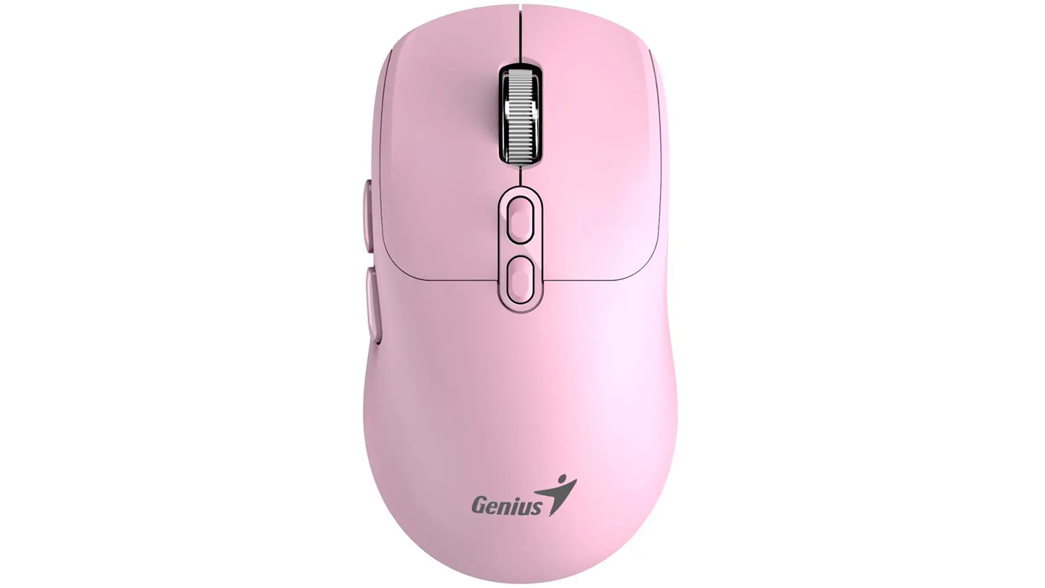 PC my&scaron; Genius NX-8080S BT růžov&aacute; horn&iacute; pohled