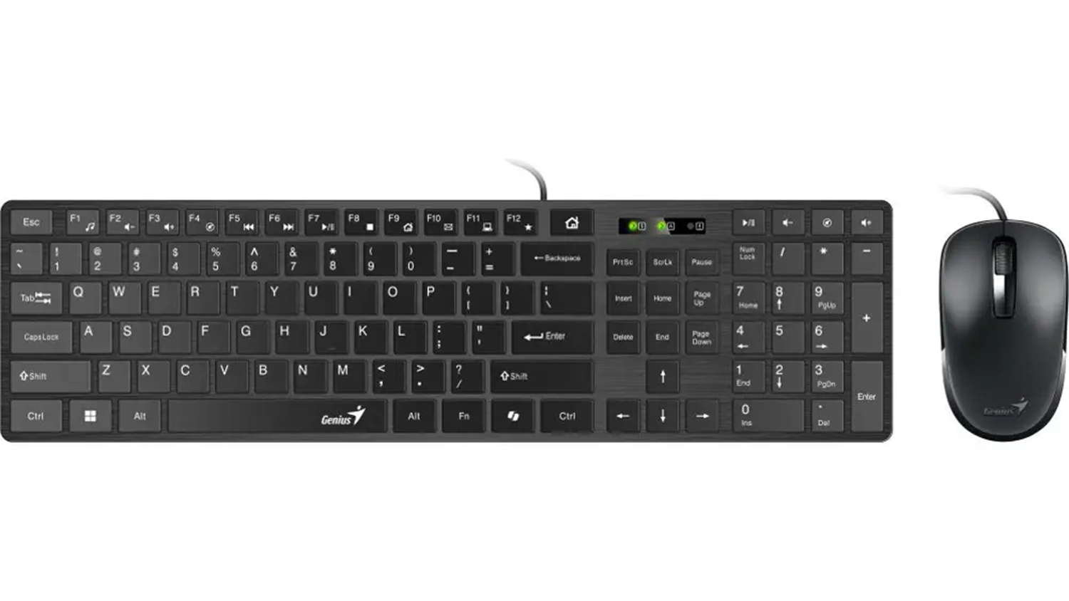 Drátová klávesnice s myší Genius SlimStar C126 CZ/SK