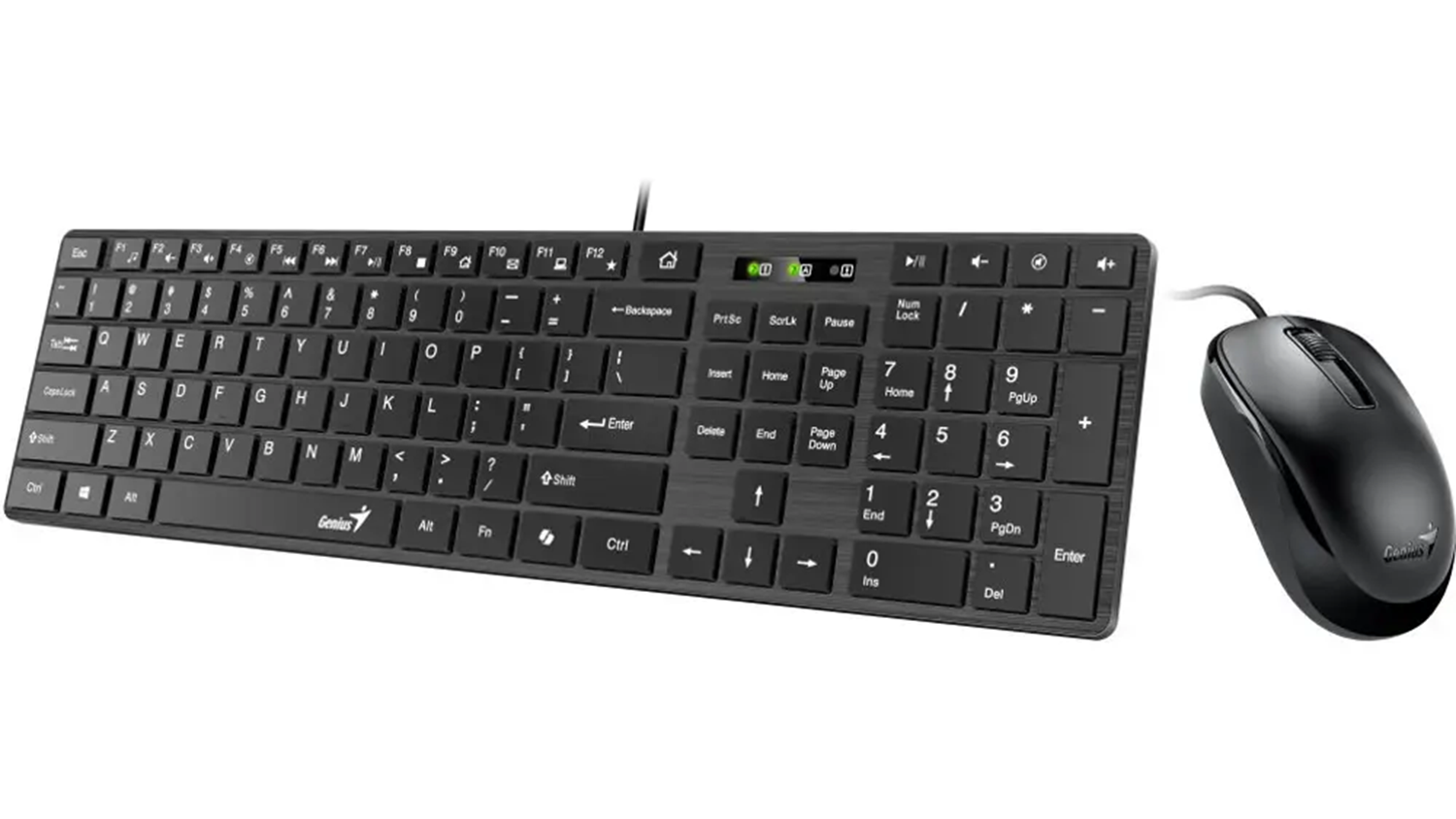 Drátová klávesnice s myší Genius SlimStar C126 CZ/SK