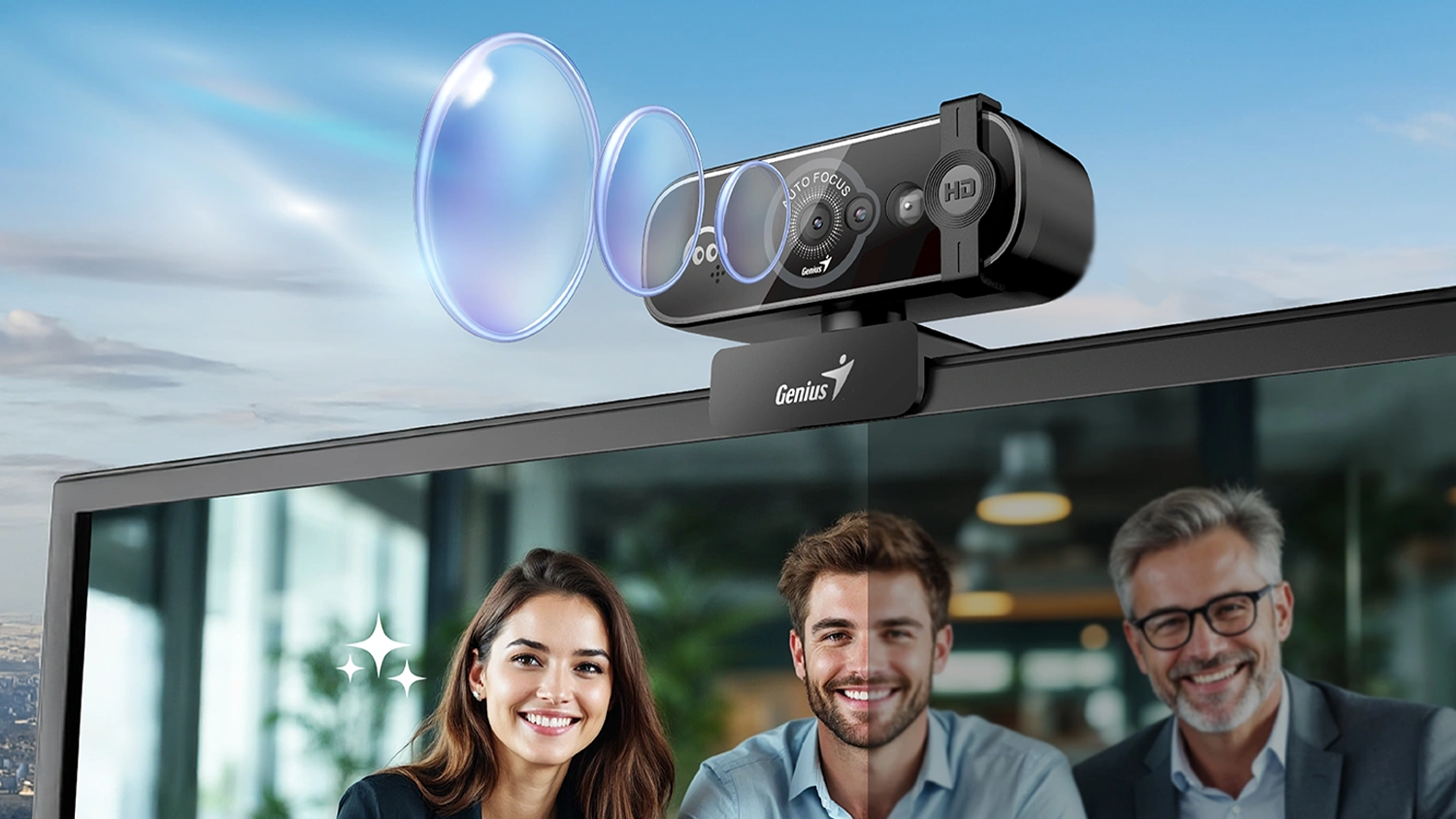 WEB kamera Genius FaceCam OPEN s vizualizac&iacute; automatick&eacute;ho ostřen&iacute;