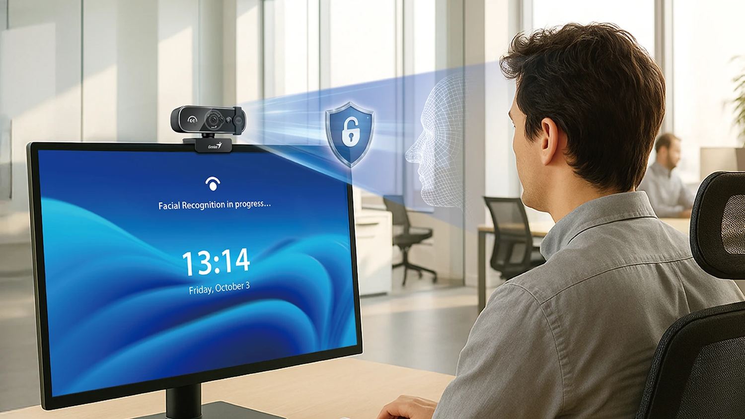 WEB kamera Genius FaceCam OPEN s vizualizac&iacute; rozpozn&aacute;v&aacute;n&iacute; obličeje