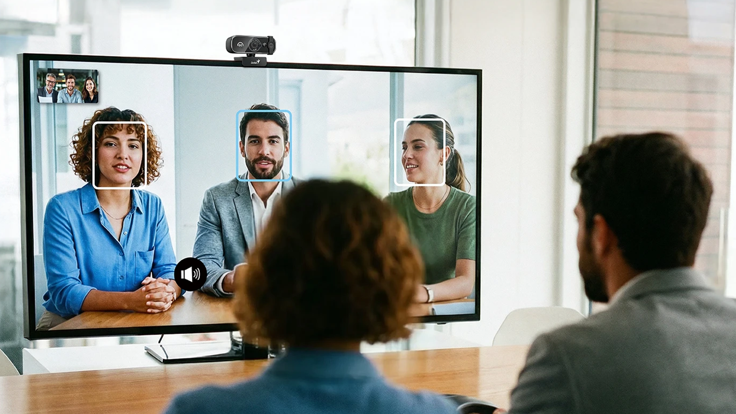 WEB kamera Genius FaceCam OPEN při videokonferenci