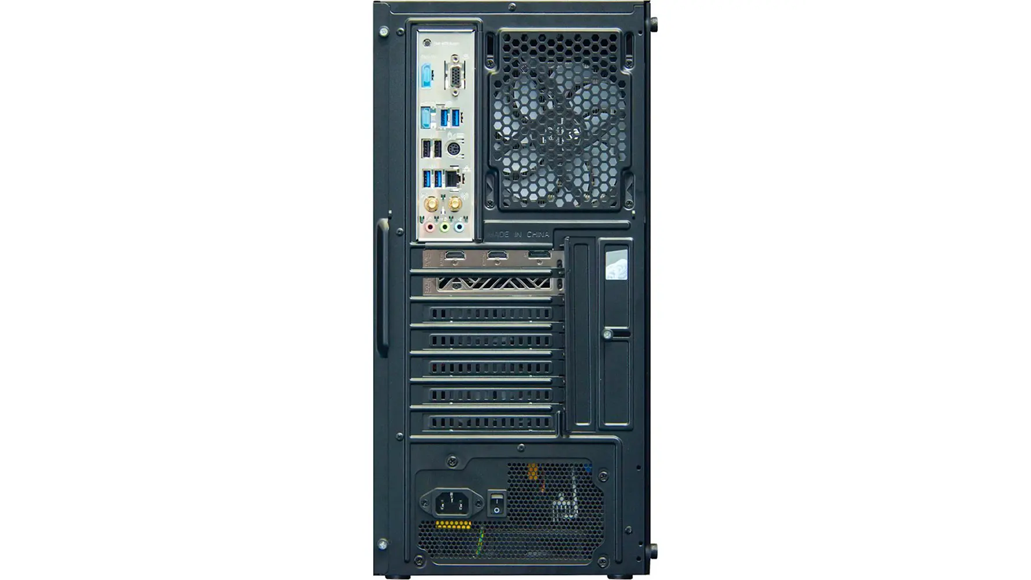 Zadn&iacute; strana s porty