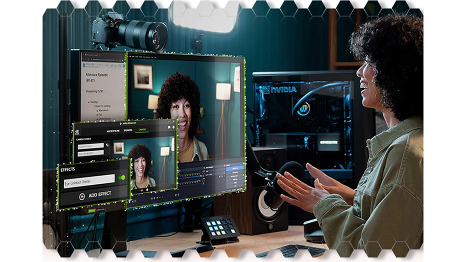 Žena nat&aacute;čej&iacute;c&iacute; video na poč&iacute;tači Hal 3000