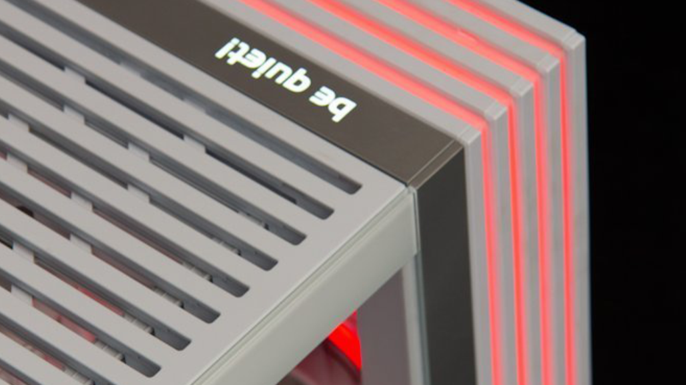 Detail na logo poč&iacute;tače skř&iacute;ně Be quiet!_