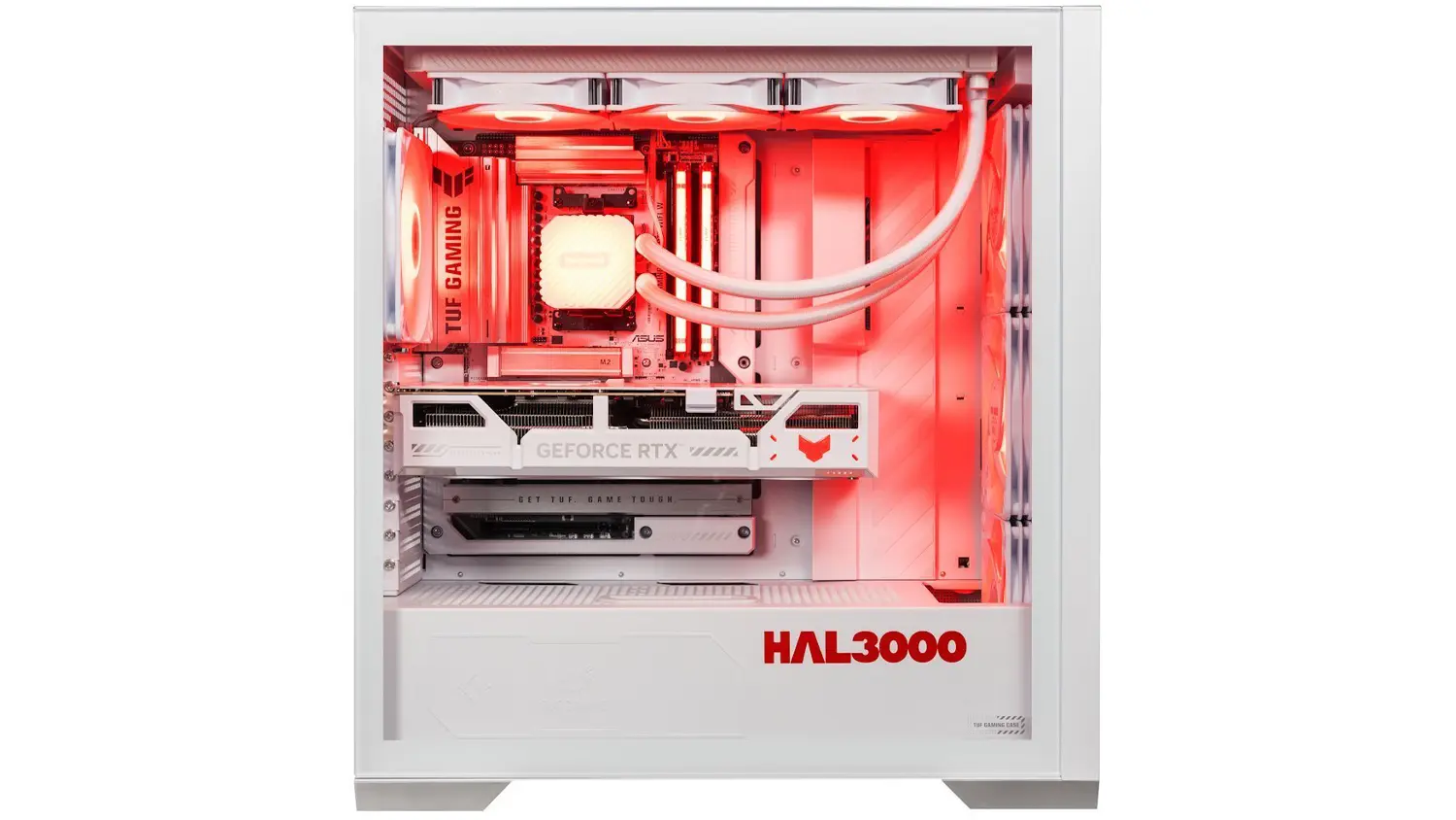 Hern&iacute; poč&iacute;tač HAL 3000 Alfa Gamer BTF White ze strany
