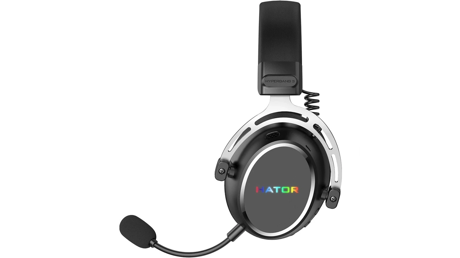 Bezdrátový herní headset HATOR Hypergang pohled zestrany