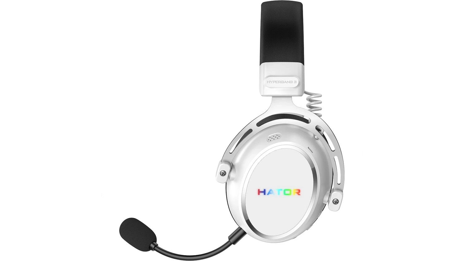Bezdr&aacute;tov&yacute; hern&iacute; headset HATOR Hypergang pohled zestrany