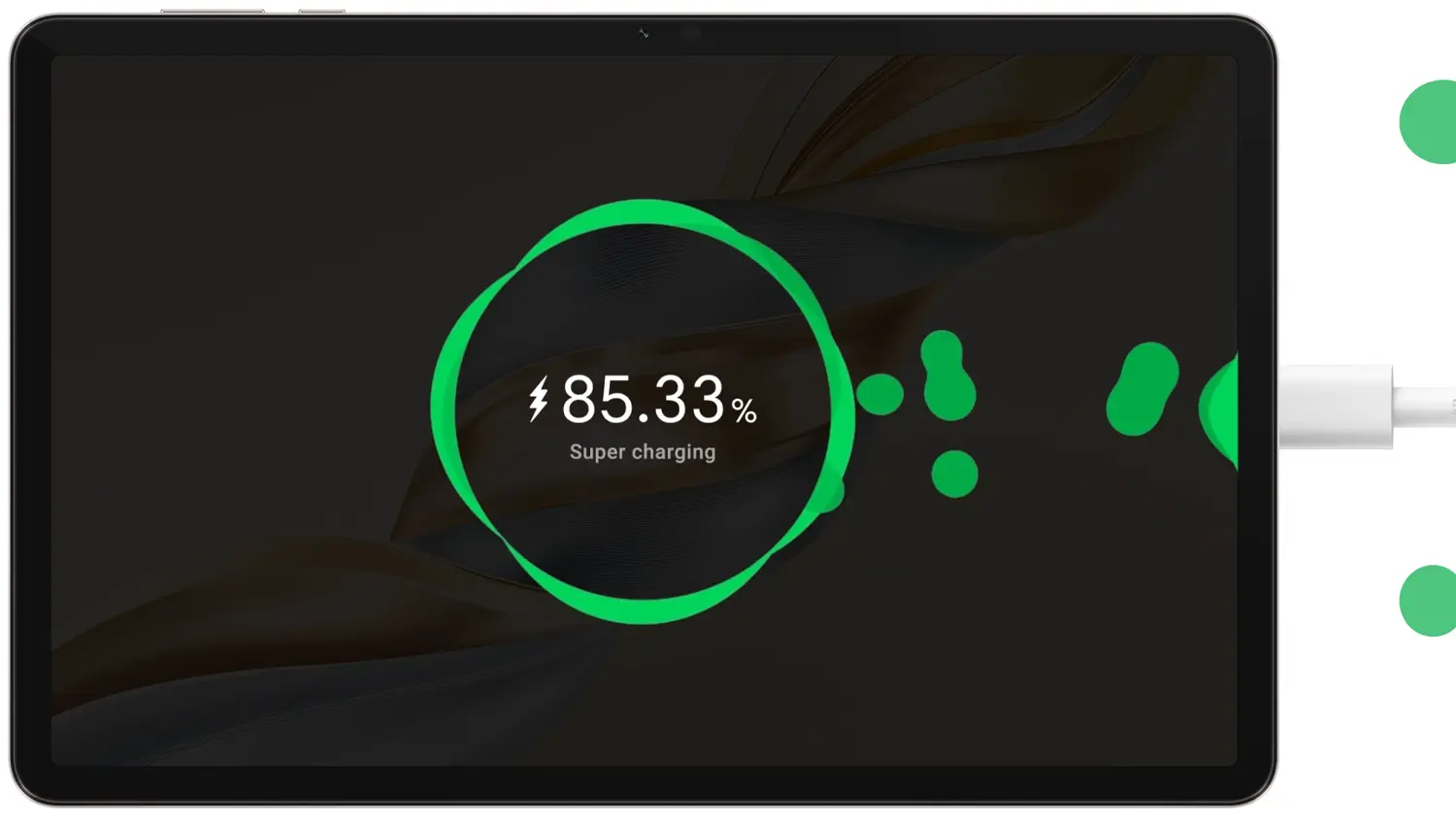 Tablet HONOR Pad X9a se rychle nabíjí přes kabel USB-C
