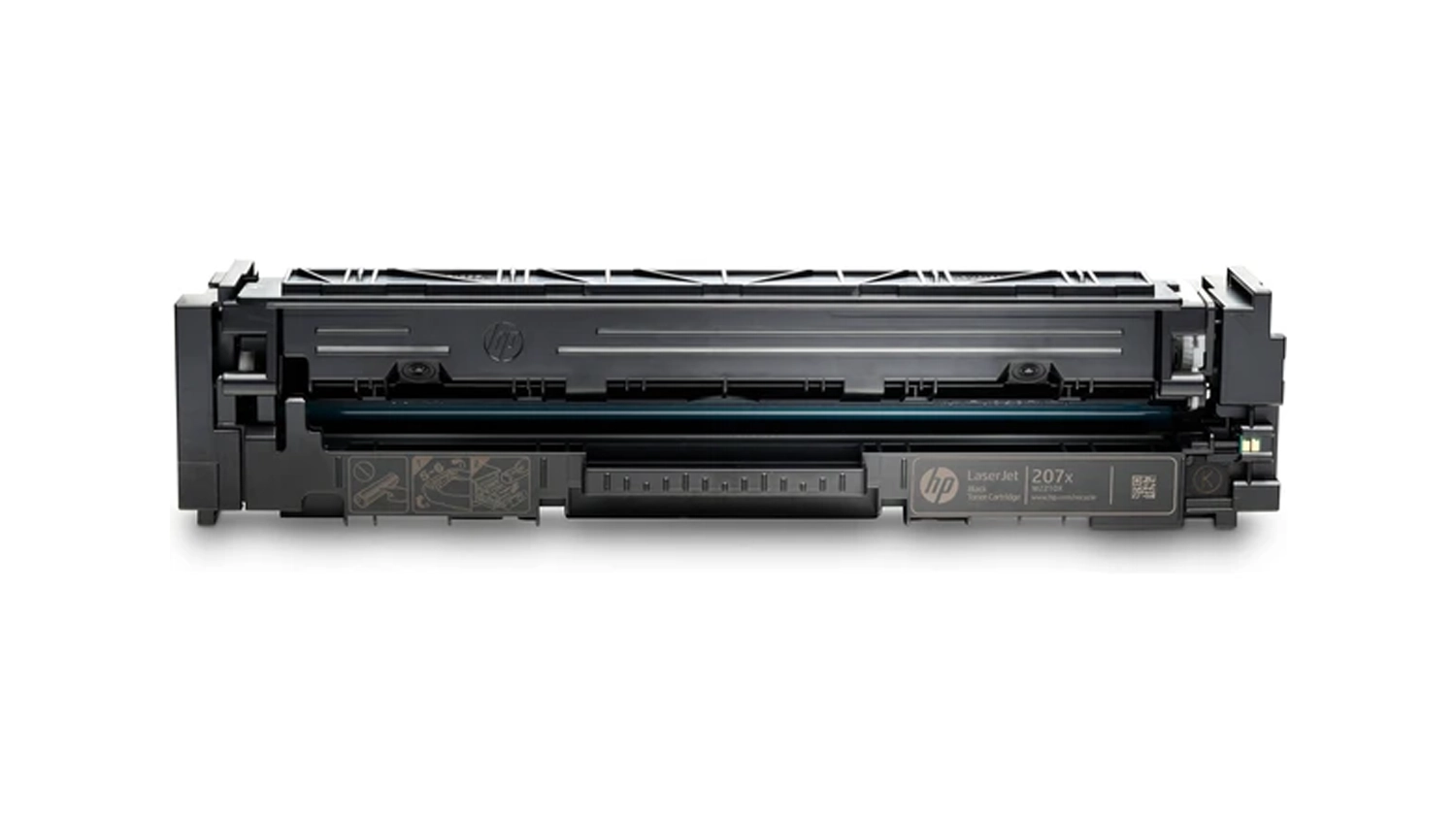 Tonerová kazeta HP LaserJet 207X čierna na bielom pozadí zobrazujúca celkový dizajn produktu