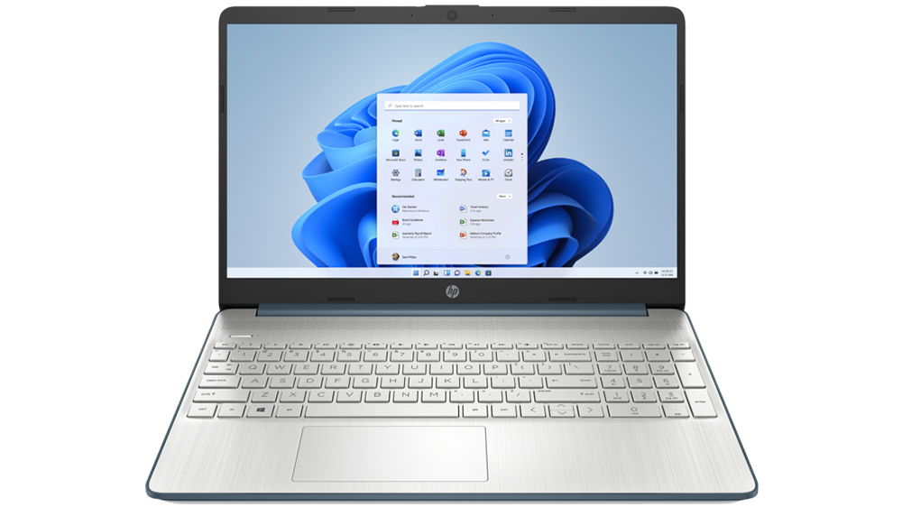 Přední pohled na otevřený notebook HP 15s-eq2751nc_01