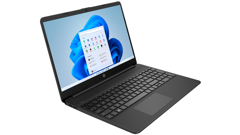 pohled z boku na otevřený notebook HP 15s-fq0750nc_01