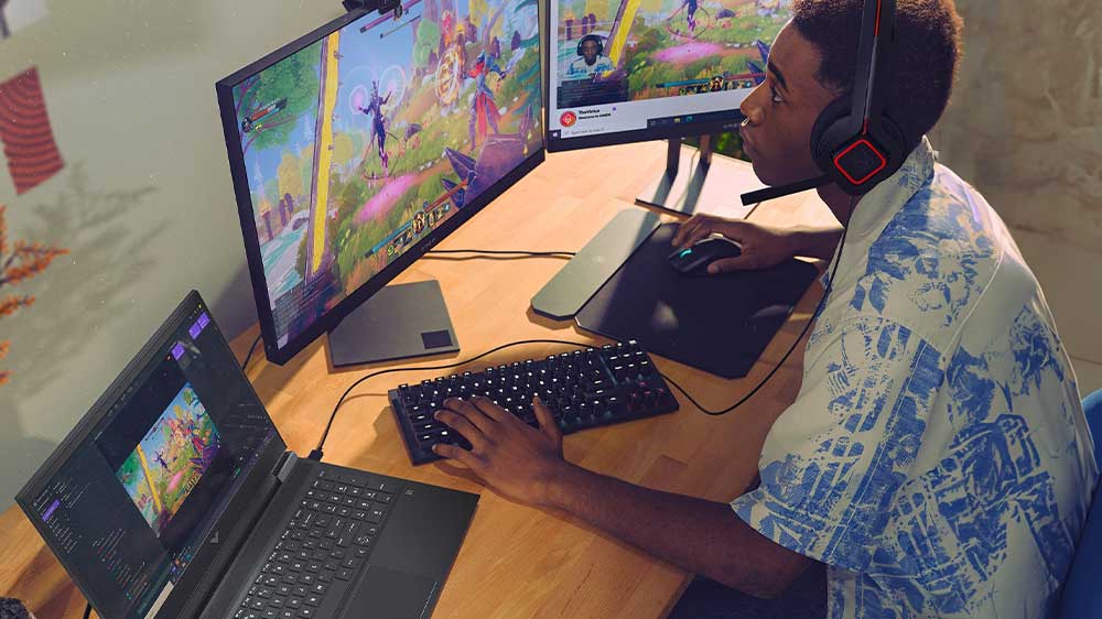 Setup s monitory a notebookem VICTUS by HP 16-s1002nc_05