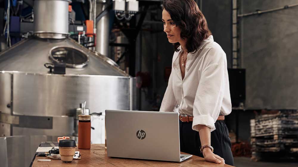 Žena ve firmě na HP ProBook 455 G10_05