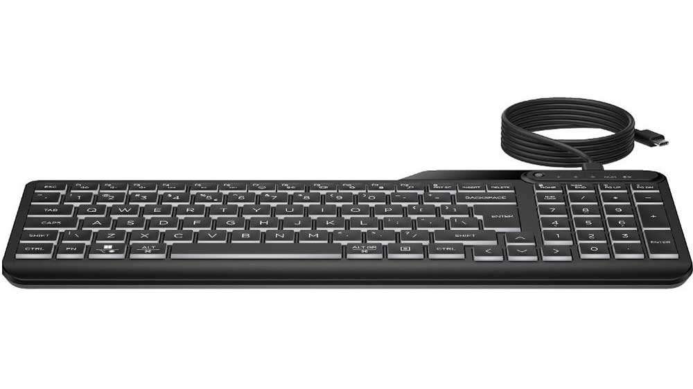 Podsvícená kabelová klávesnice HP 400 (7N7C0AA)_01