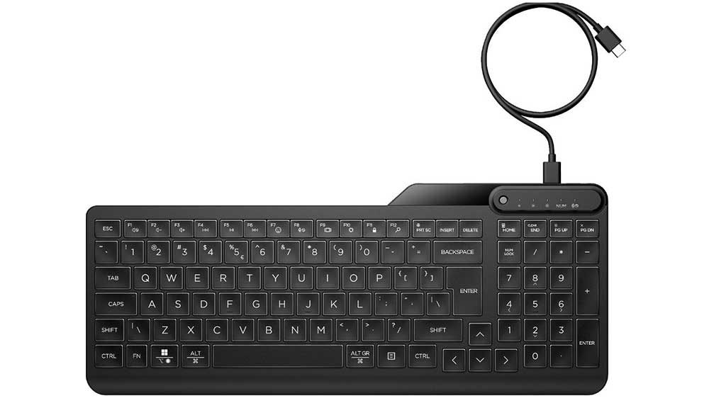 Podsvícená kabelová klávesnice HP 400 (7N7C0AA)_02