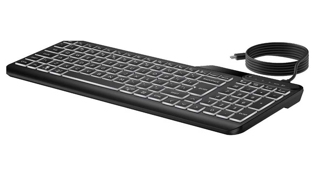 Kabelová klávesnice HP 405 a její nízkoprofilový zdvih_03