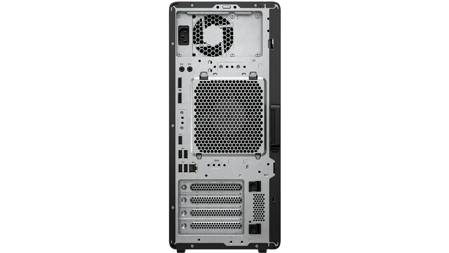 Porty na zadní straně počítače HP Z2 Tower G1i