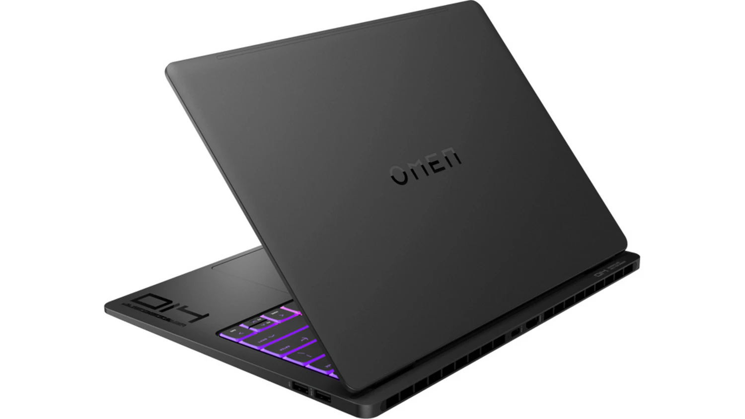 Notebook HP OMEN TRANSCEND 14-fb1004nc čern&yacute; (C2FC9EA) pohled &scaron;ikmo zezadu