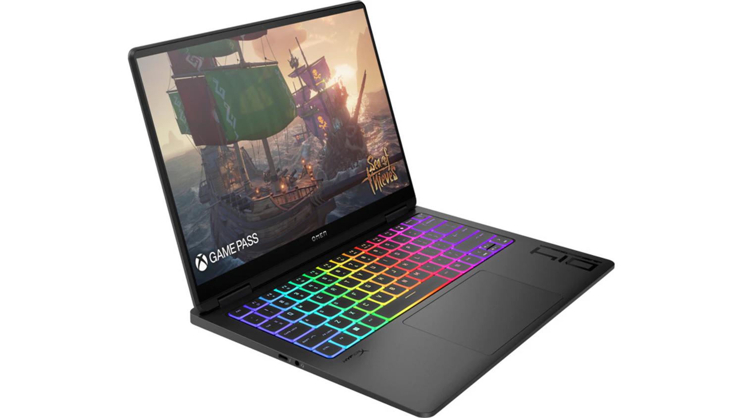 Notebook HP OMEN TRANSCEND 14-fb1004nc čern&yacute; (C2FC9EA) pohled &scaron;ikmo zepředu