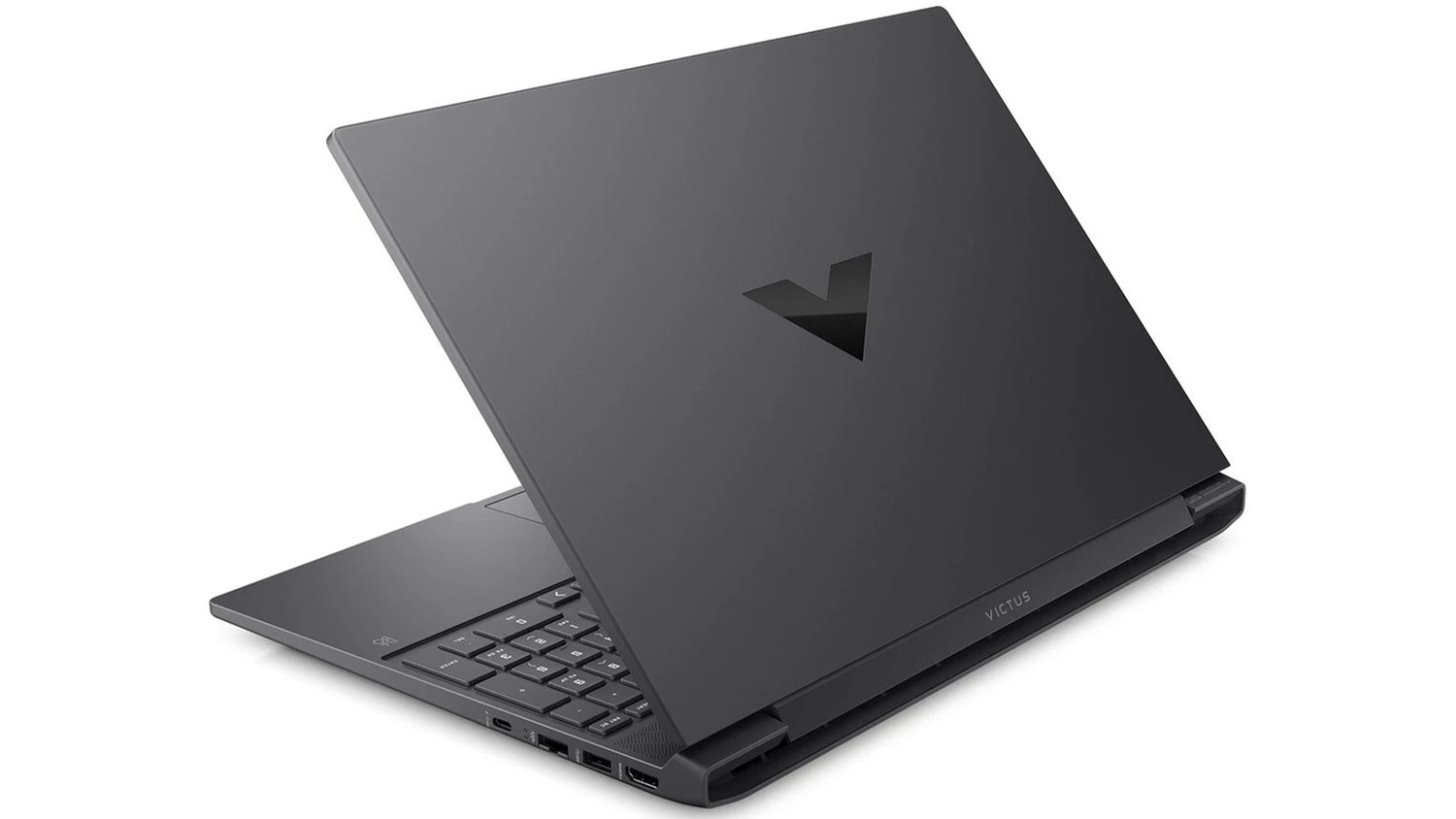 Notebook HP VICTUS &ndash; pohľad na &scaron;asi so symbolom &bdquo;V&ldquo;