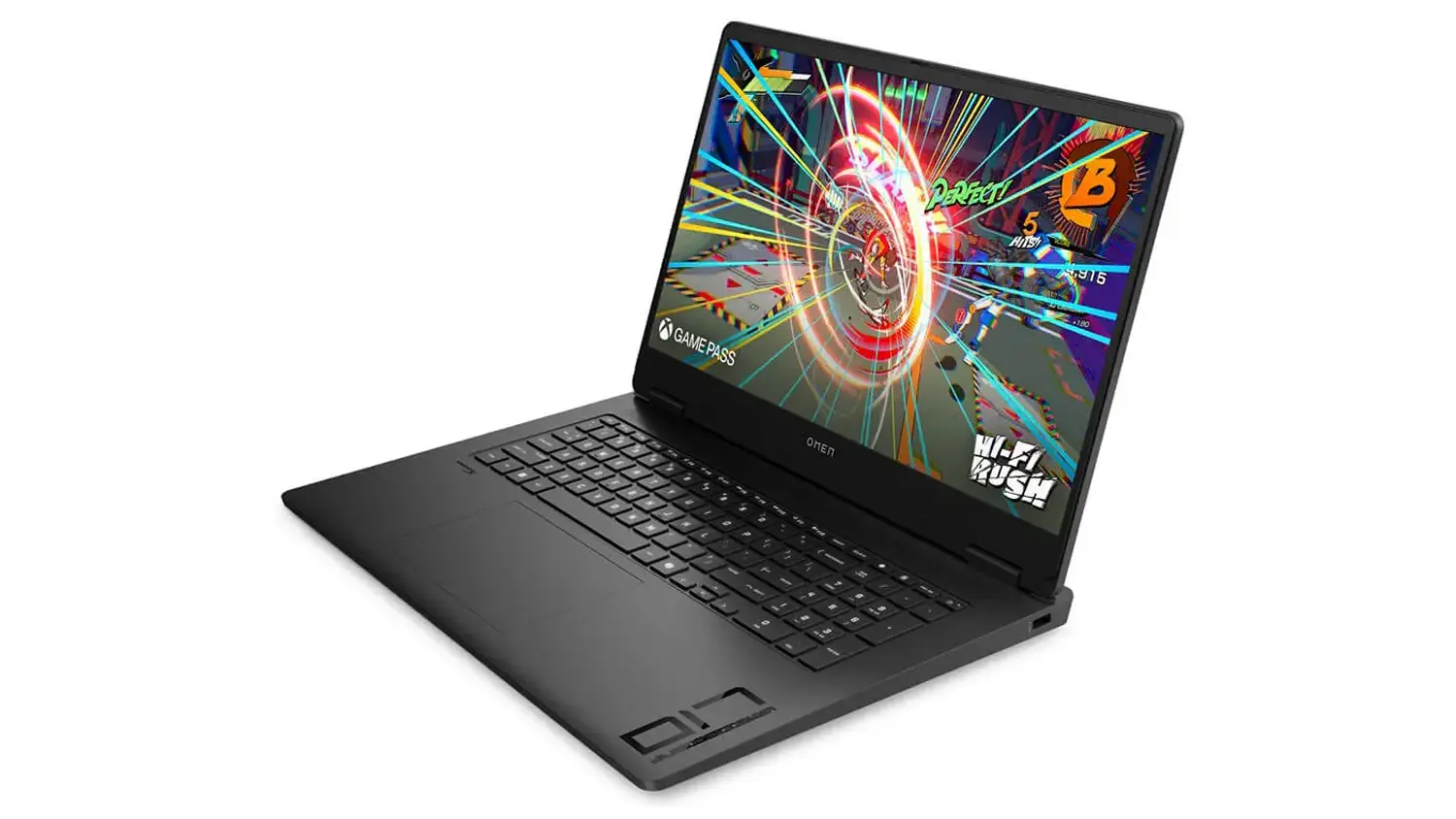 Herný notebook HP OMEN 17 zboku