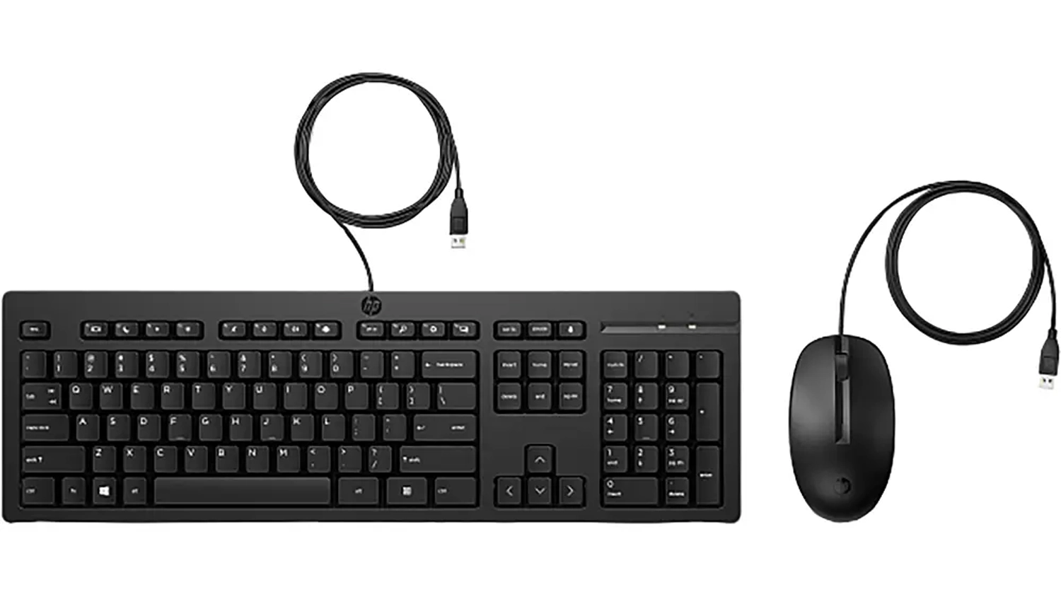 PC klávesnice s myší HP 225 Wired Mouse and Keyboard Combo G2 horní pohled