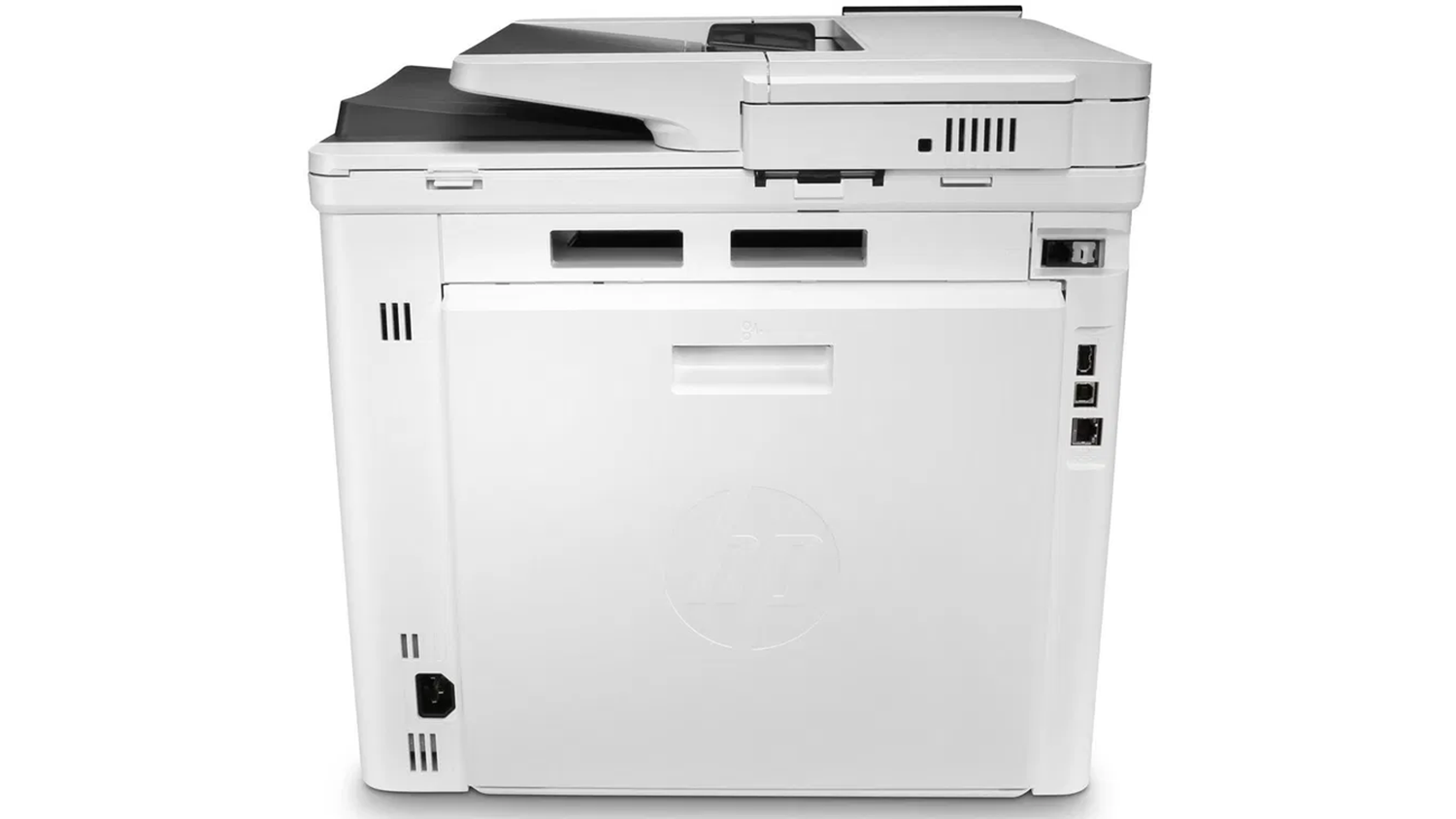 Laserov&aacute; tisk&aacute;rna HP M480f ze zadn&iacute; strany