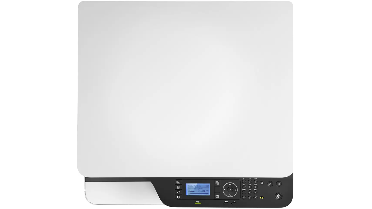 Pohled seshora na tiskárnu HP M442dn