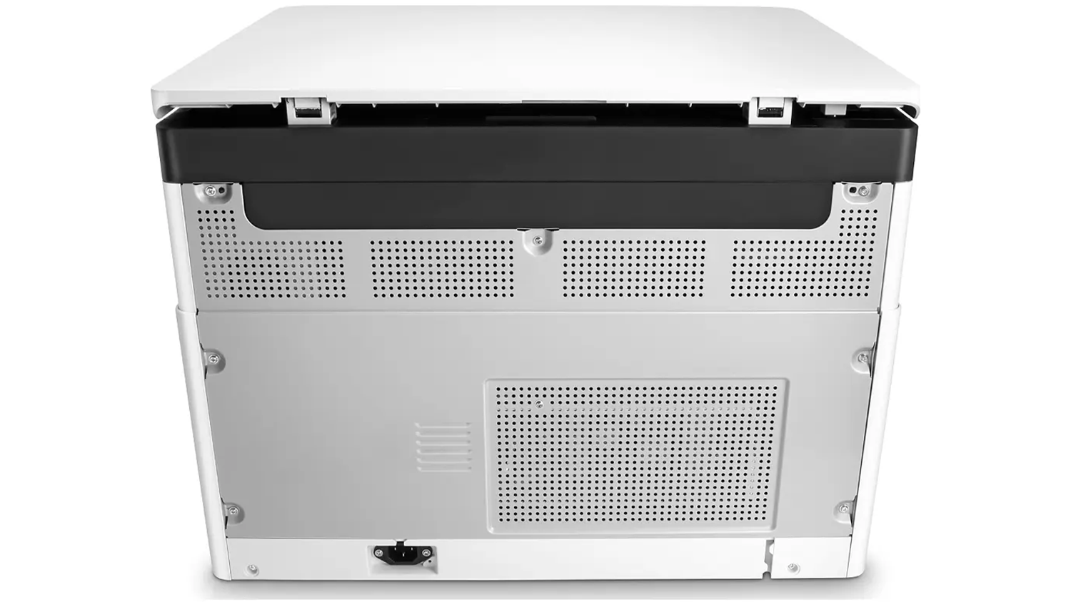 Laserová multifunkční tiskárna HP M442dn pohled ze zadní strany