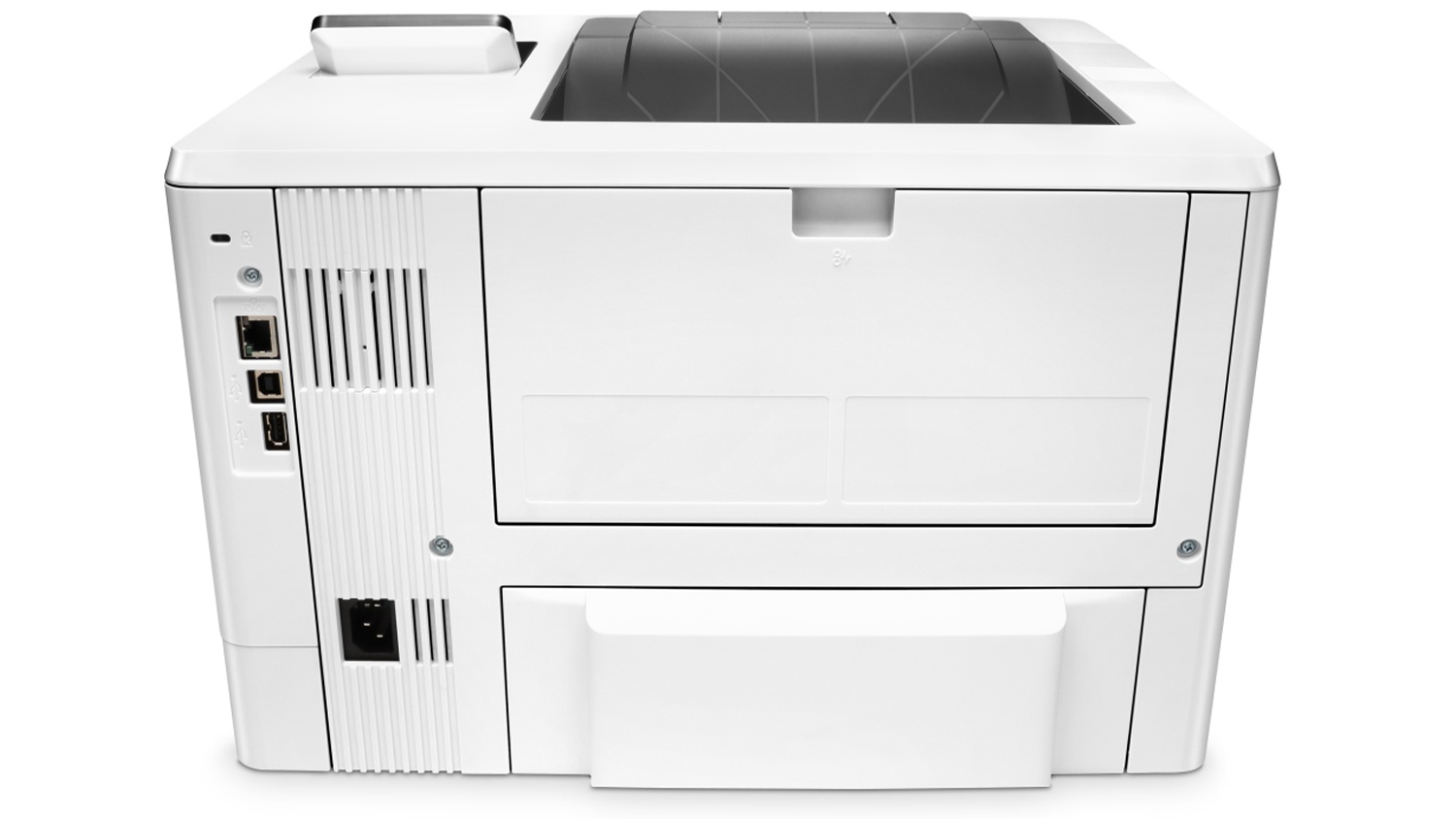 Laserová tiskárna HP M501dn ze zadní strany