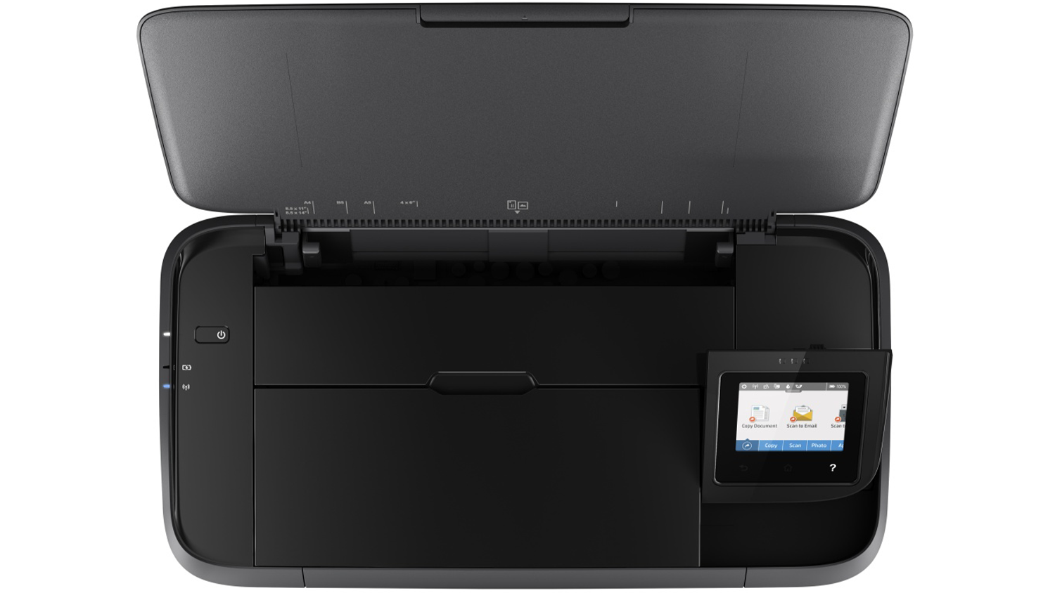 Inkoustov&aacute; tisk&aacute;rna HP OfficeJet 250 pohled shora