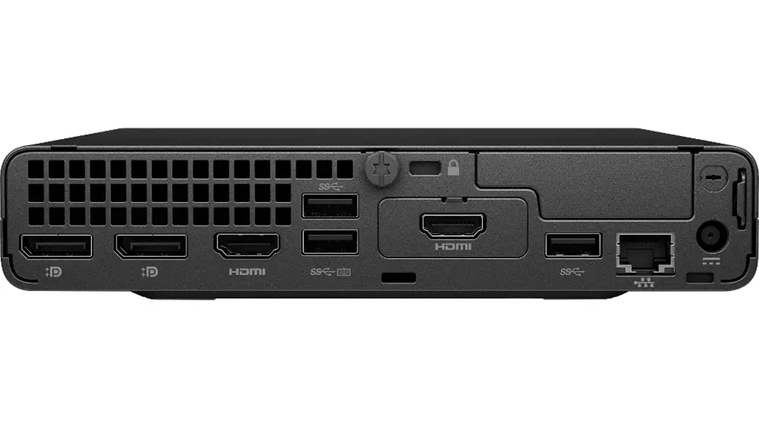 Stolní počítač HP Pro Mini – pohled zezadu