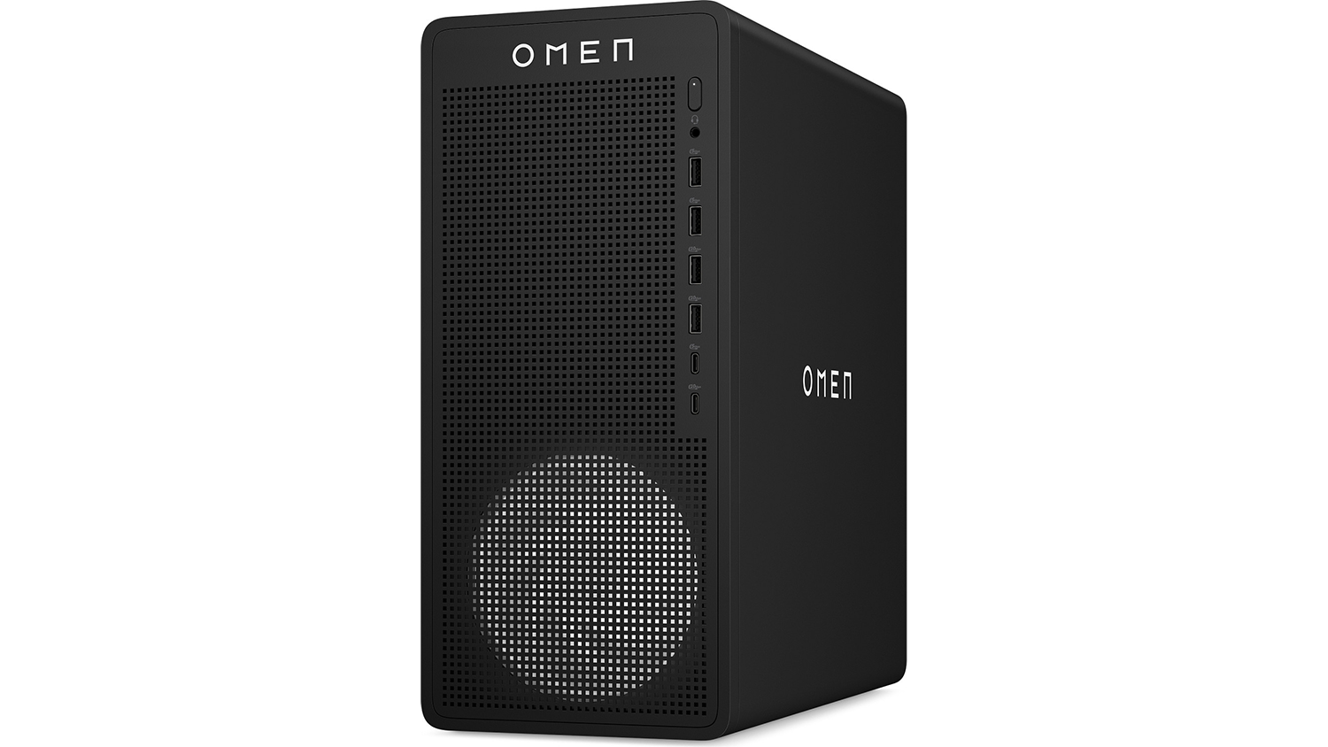 Stolní herní počítač HP OMEN 16L TG03-0020nc pohled šikmo zepředu