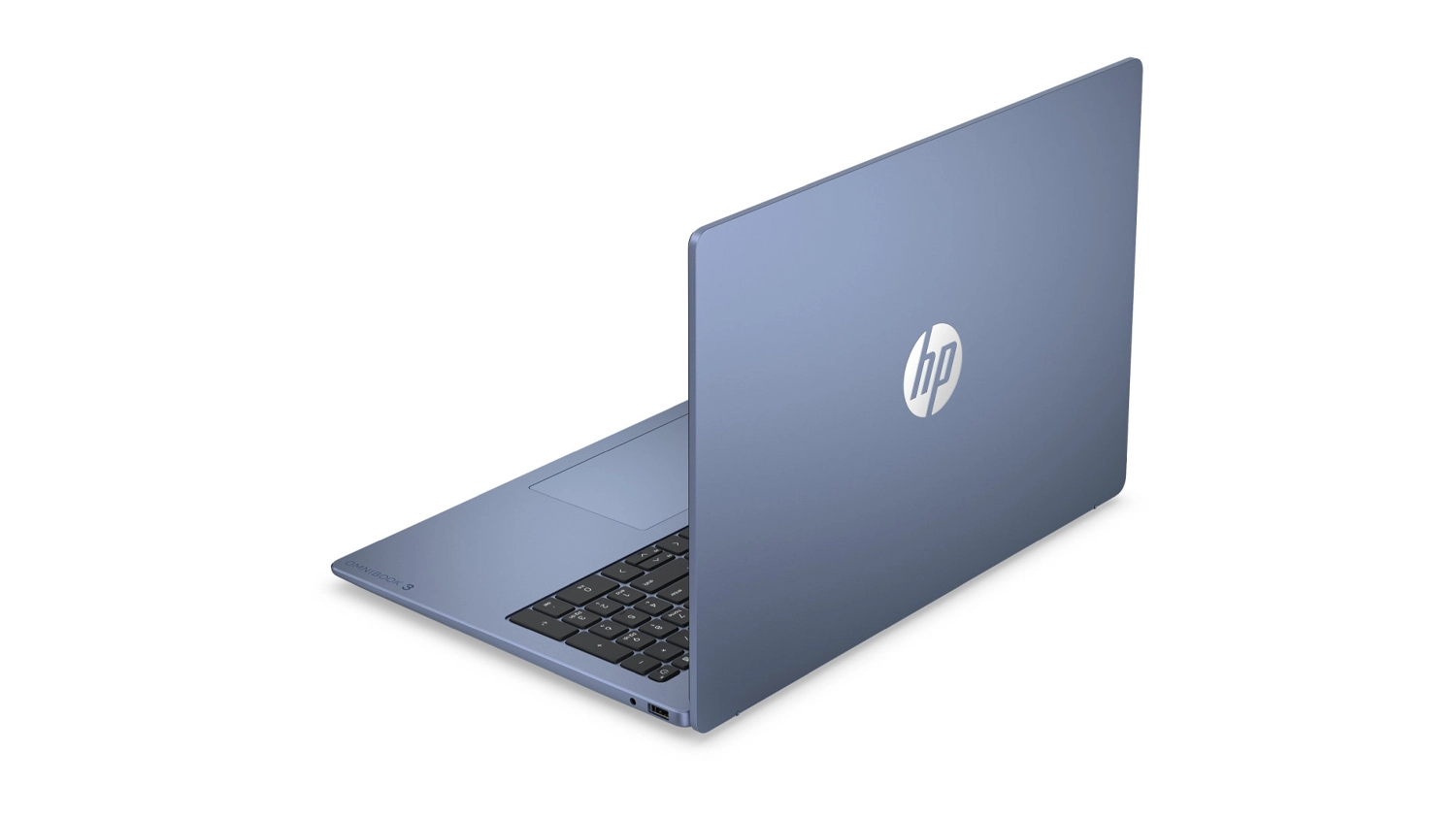 Notebook HP OmniBook 3 16-bu0003ncx pohled šikmo zezadu