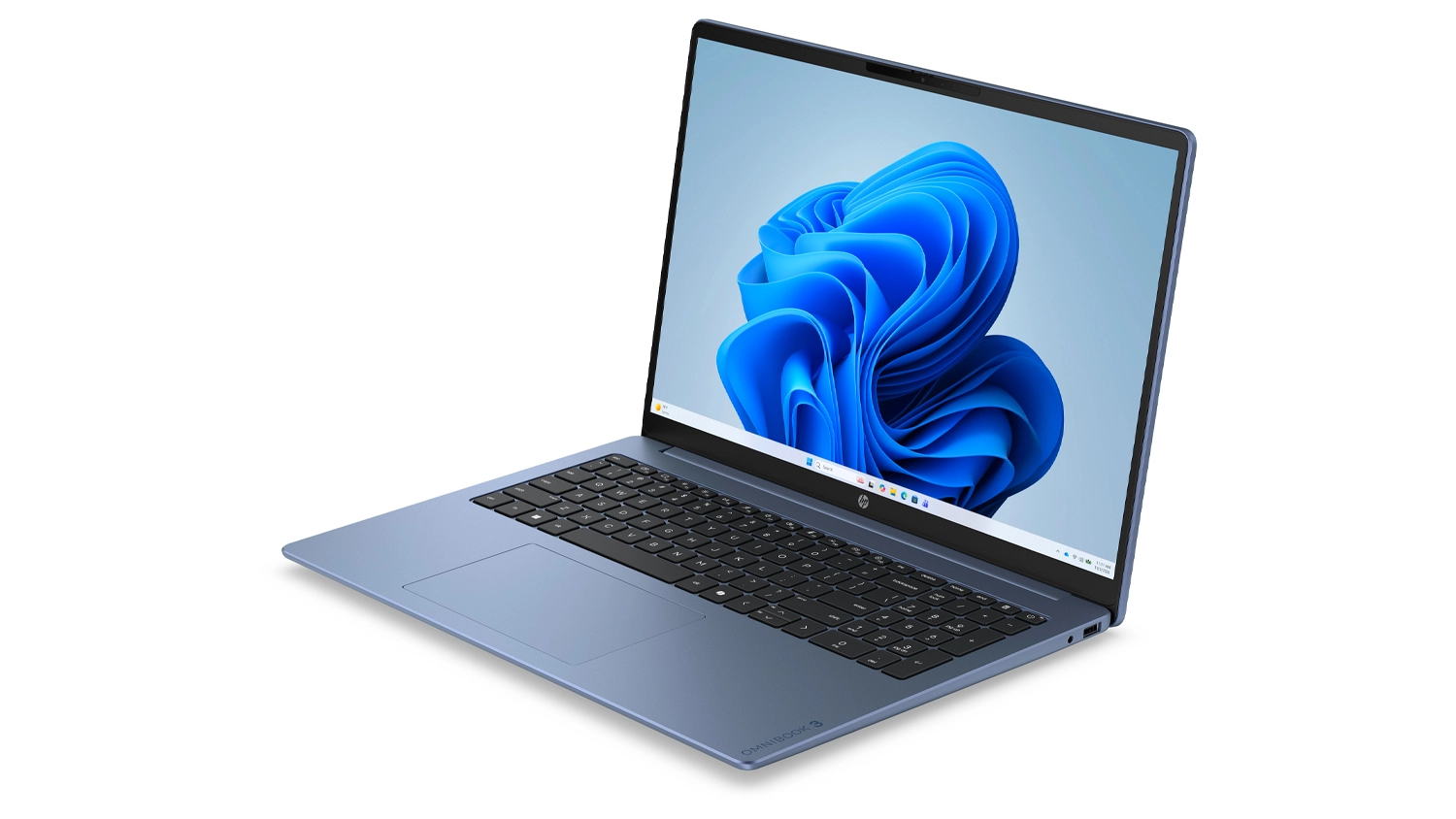Notebook HP OmniBook 3 pohled šikmo zepředu ze druhé strany