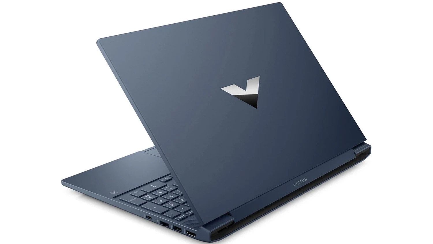 Notebook HP Victus – pohled na šasi s logem