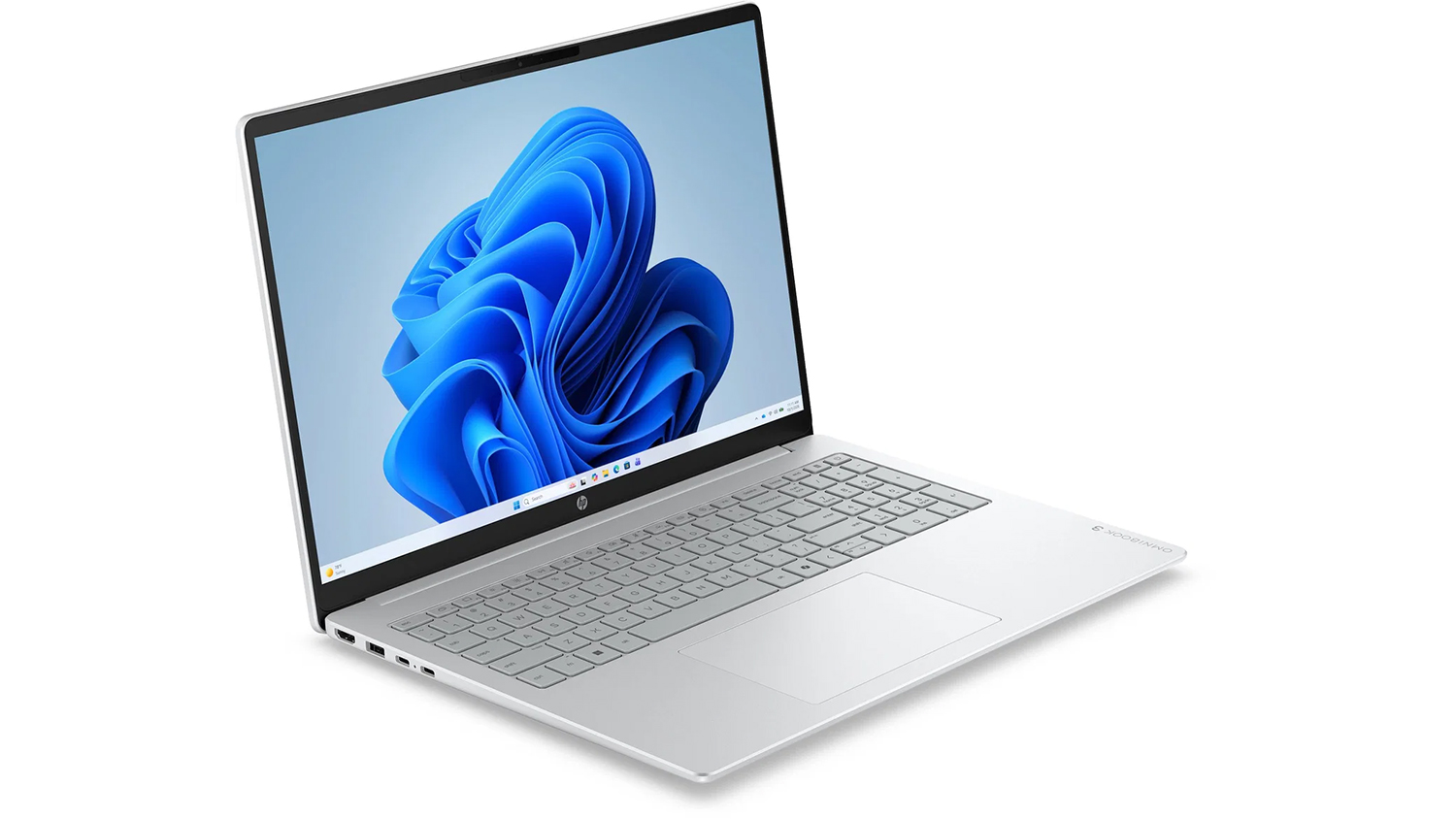 Pohled šikmo zepředu na notebook HP OmniBook 3