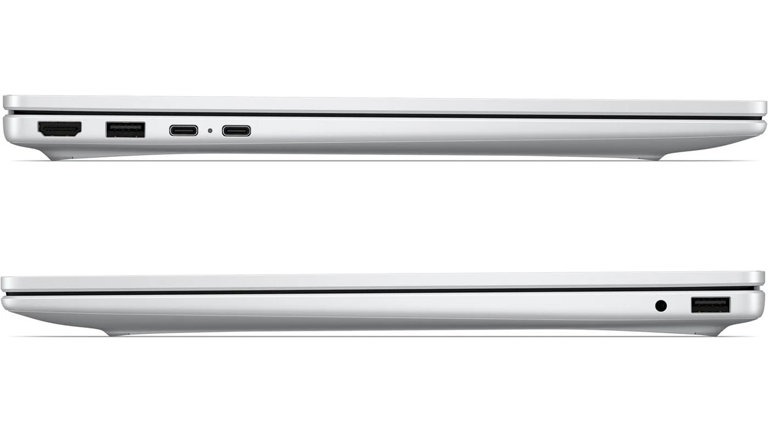 Pohled ze strany na notebook HP OmniBook 3