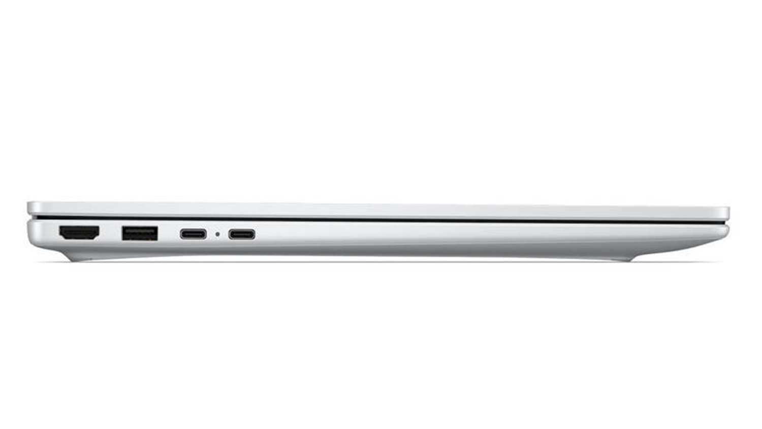 Pohled ze strany na notebook HP
