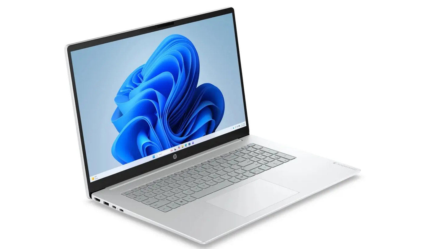 Pohled &scaron;ikmo zepředu na notebook HP OmniBook 3