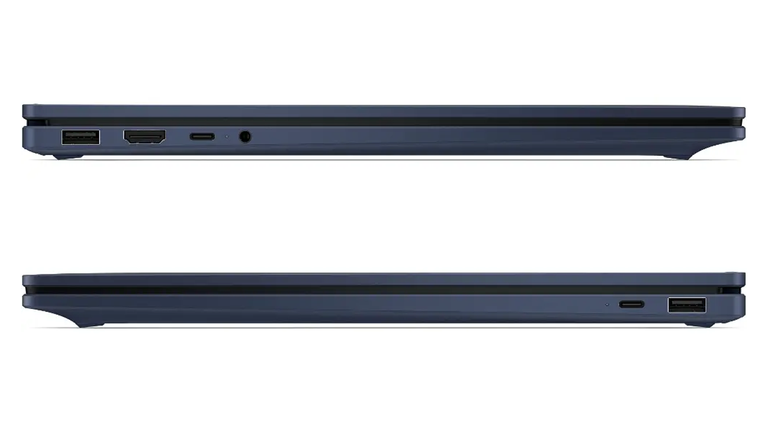 Pohľad zo str&aacute;n na notebook HP OmniBook X Flip