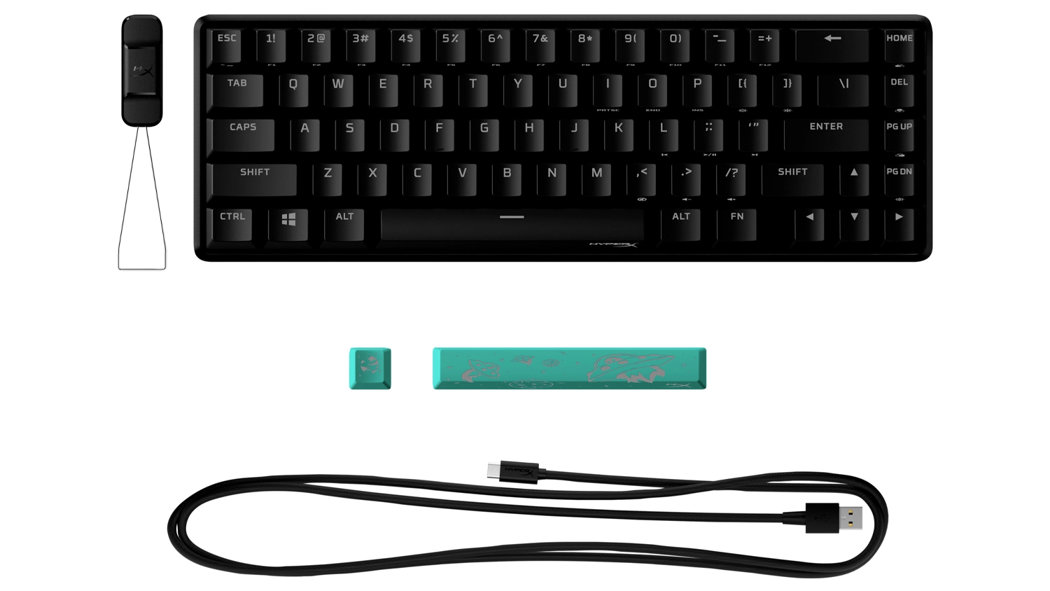 Herní klávesnice HyperX Alloy Origins 65 s kompletním obsahem balení
