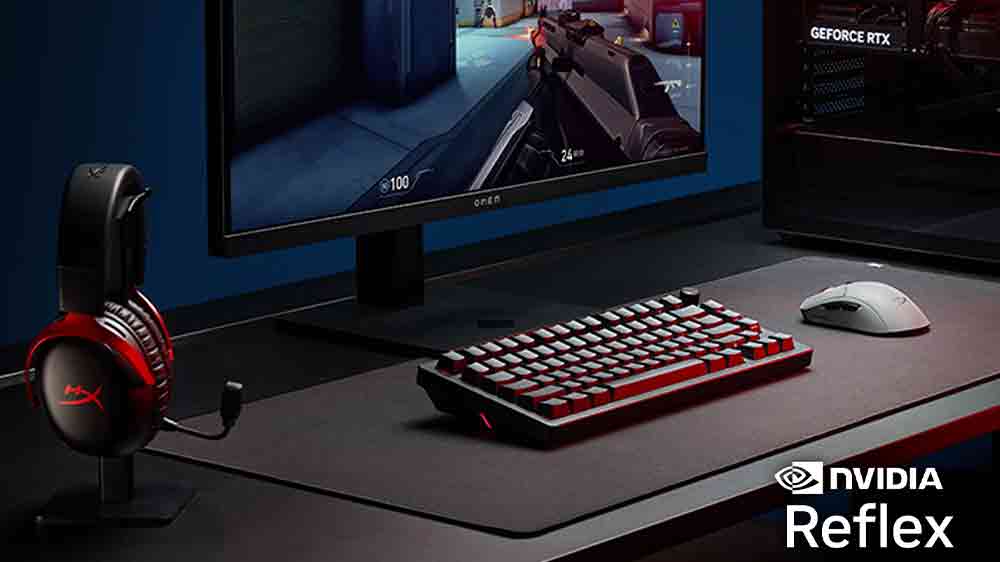 Herní stůl s monitorem a herní bezdrátovou myší HyperX Pulsefire Haste 2 Pro, Gray_05