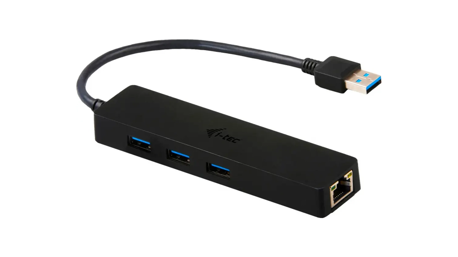 USB hub i-tec USB-A Slim 3 Port + Gigabit Ethernet Adapter